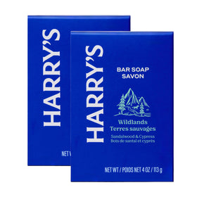 Harry's front packaging showing two 4 oz bars and product name for clarity
