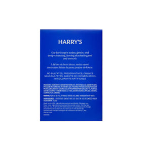 Harry's unwrapped bar close-up highlighting smooth texture and edge detail