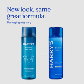Harry's close-up of witch hazel ingredient emphasizing gentle clarity benefit