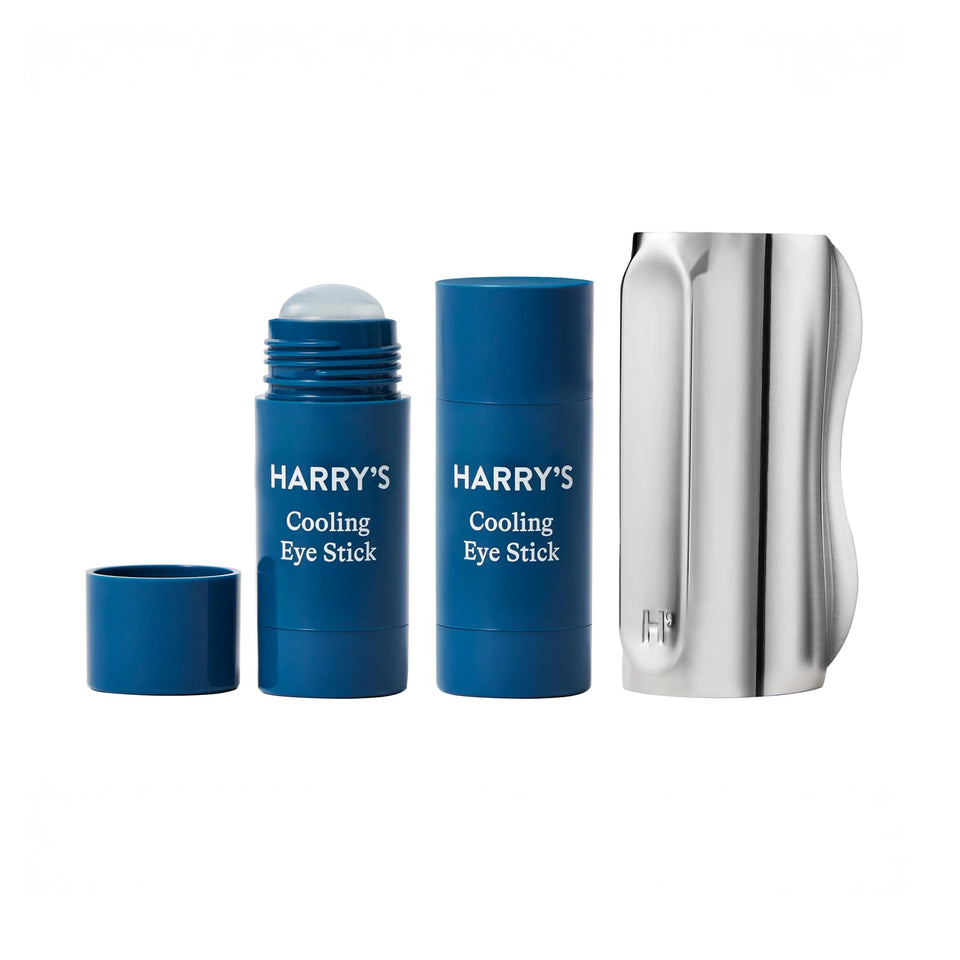 Harry's front packaging showing kit contents and benefits