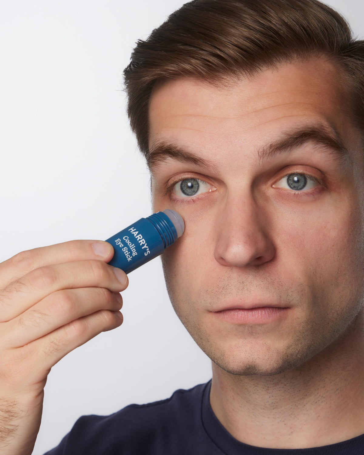 Harry's Cooling Eye Stick close-up texture highlighting smooth glide