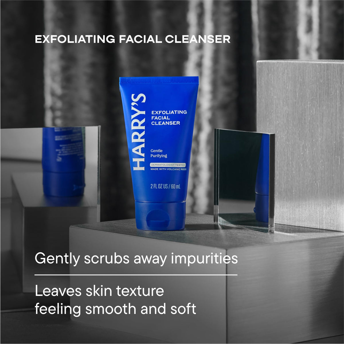Harry's daily lotion SPF 15 bottle label visible, provides daily protection benefit