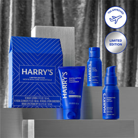 Harry's exfoliating face wash close-up showing volcanic granules for smoother skin