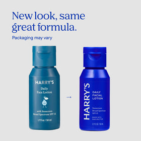Harry's face lotion texture close-up highlighting quick-absorbing hydration benefit