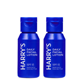 Harry's face lotion front packaging showing travel-size convenience and SPF benefit