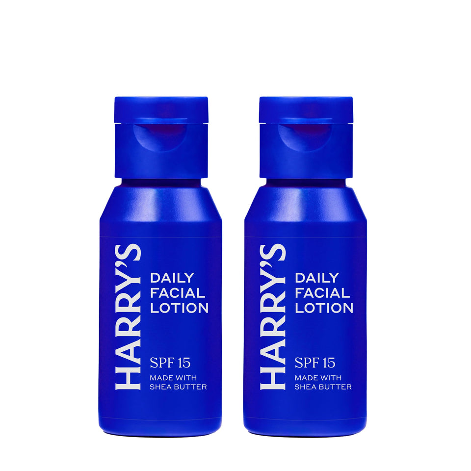 Harry's face lotion front packaging showing travel-size convenience and SPF benefit