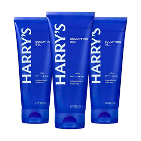 Harry's front packaging 3-pack showing jars and branding, clear value