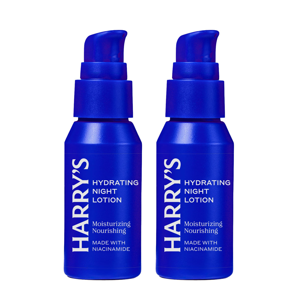 Harry's front packaging showing bottle and label, easy overnight hydration