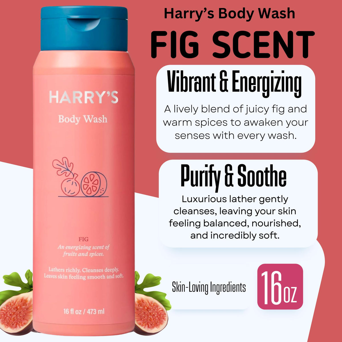 Harry's ingredient label close-up highlighting sulfate-free formula benefits