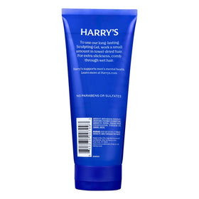Harry's label and ingredients panel displaying alcohol-free formula benefits