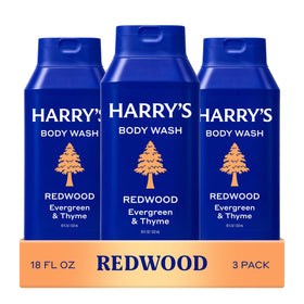 Harry's front pack of three Redwood bottles showing clean design and convenience