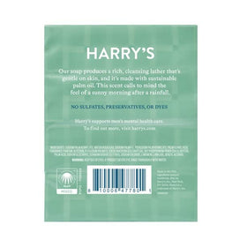 Close-up of Harry's Shiso soap bar texture highlighting creamy lather potential