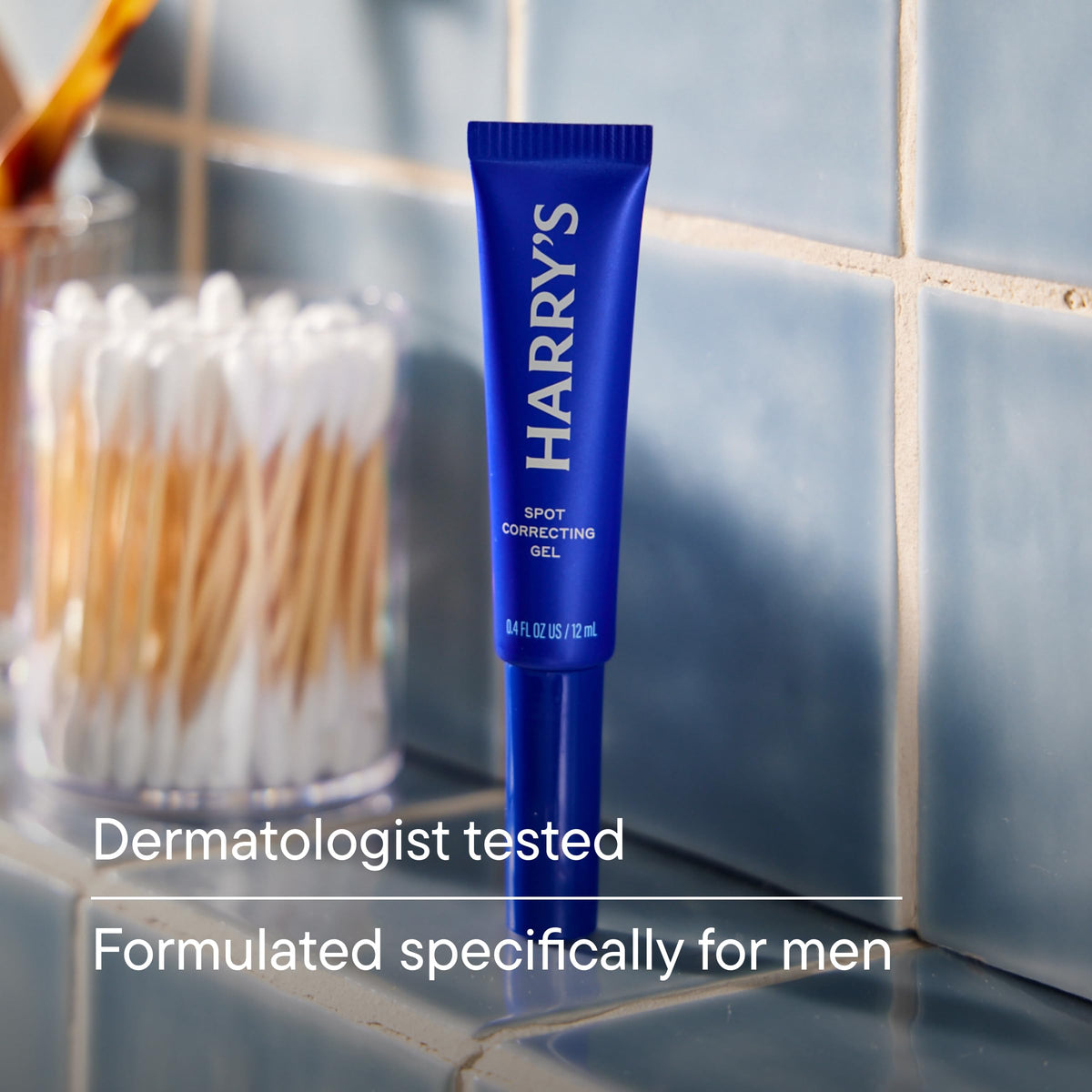 Harry's cooling gel texture closeup illustrating lightweight, fast-absorbing benefit