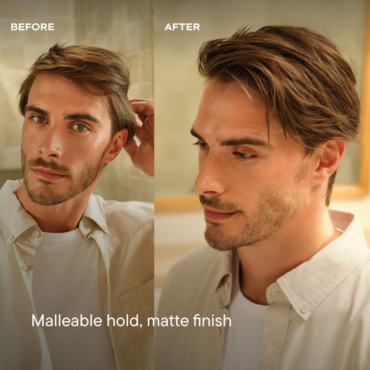 Harry's open tin revealing putty texture and creamy matte product for easy application
