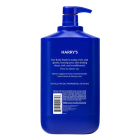 Harry's Wildlands bottle on bathroom shelf showing everyday grooming lifestyle