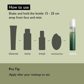 HARUHARU bottle beside bamboo stalks highlighting natural bamboo extract benefit
