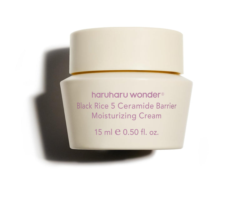 HARUHARU jar front showing compact cream and travel-friendly size