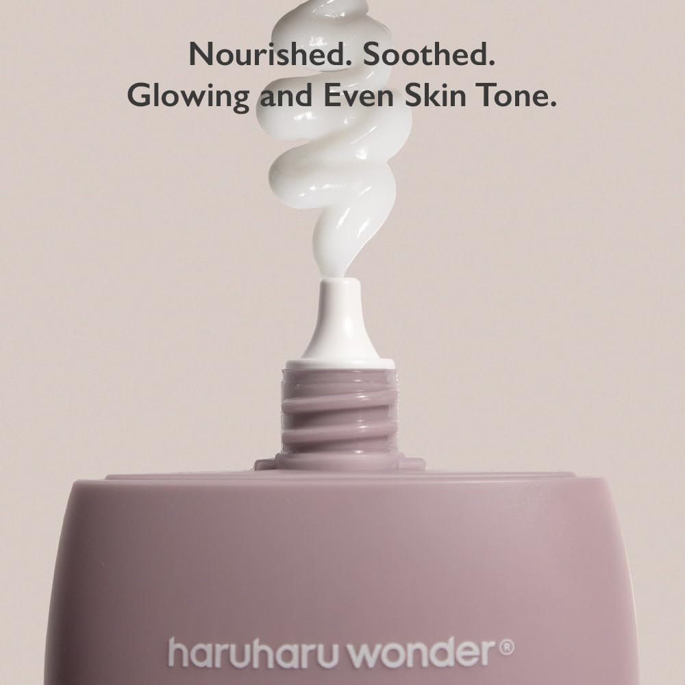 HARUHARU cream applied on hand demonstrating lightweight feel and immediate hydration