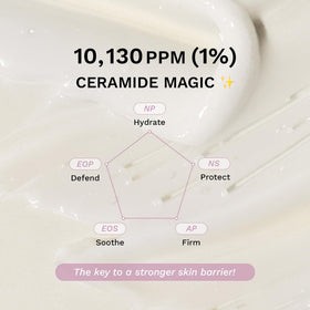 HARUHARU smooth cream texture swipe demonstrating lightweight absorption