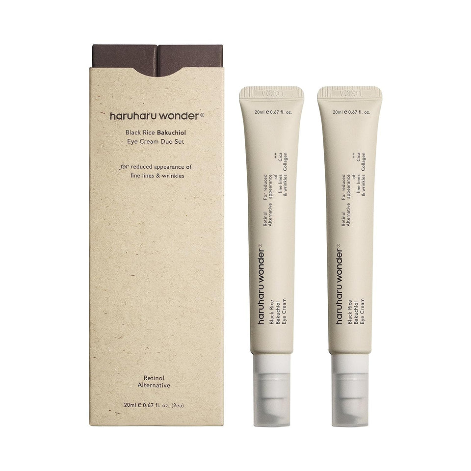 HARUHARU jar front packaging showing label and duo set benefits