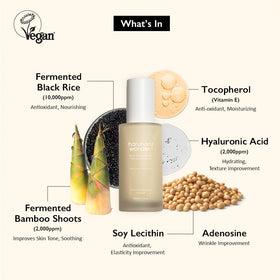 HARUHARU milky serum drop texture highlighting hydrating hyaluronic benefit
