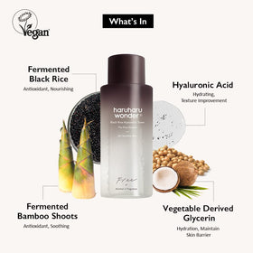 HARUHARU toner pouring texture showing lightweight consistency and fast absorption benefit