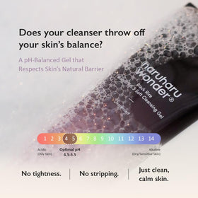 HARUHARU bottle label closeup showing product claims and clear information benefit
