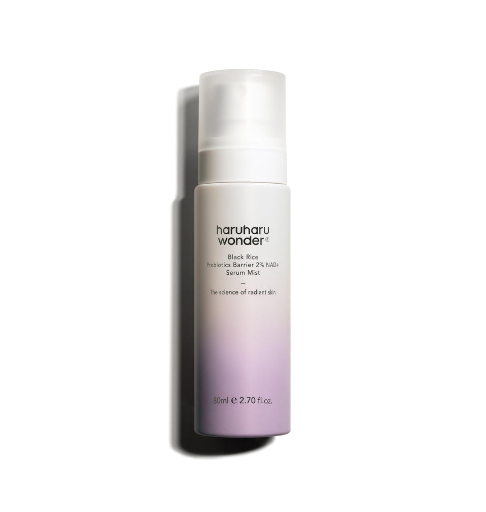 HARUHARU front packaging mist showing sleek bottle and label benefit