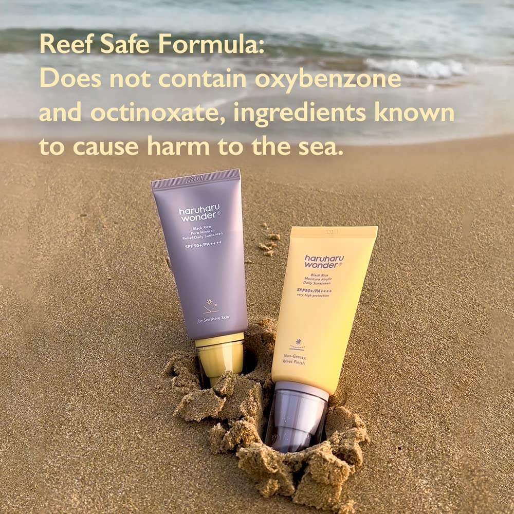 HARUHARU ingredient label with niacinamide and heartleaf benefits