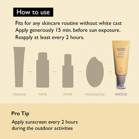 HARUHARU sunscreen in a daypack illustrating on-the-go protection