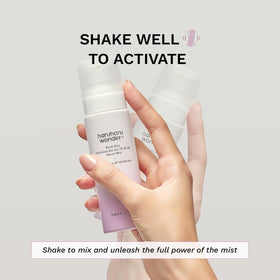 HARUHARU mist in use woman application for instant hydration benefit