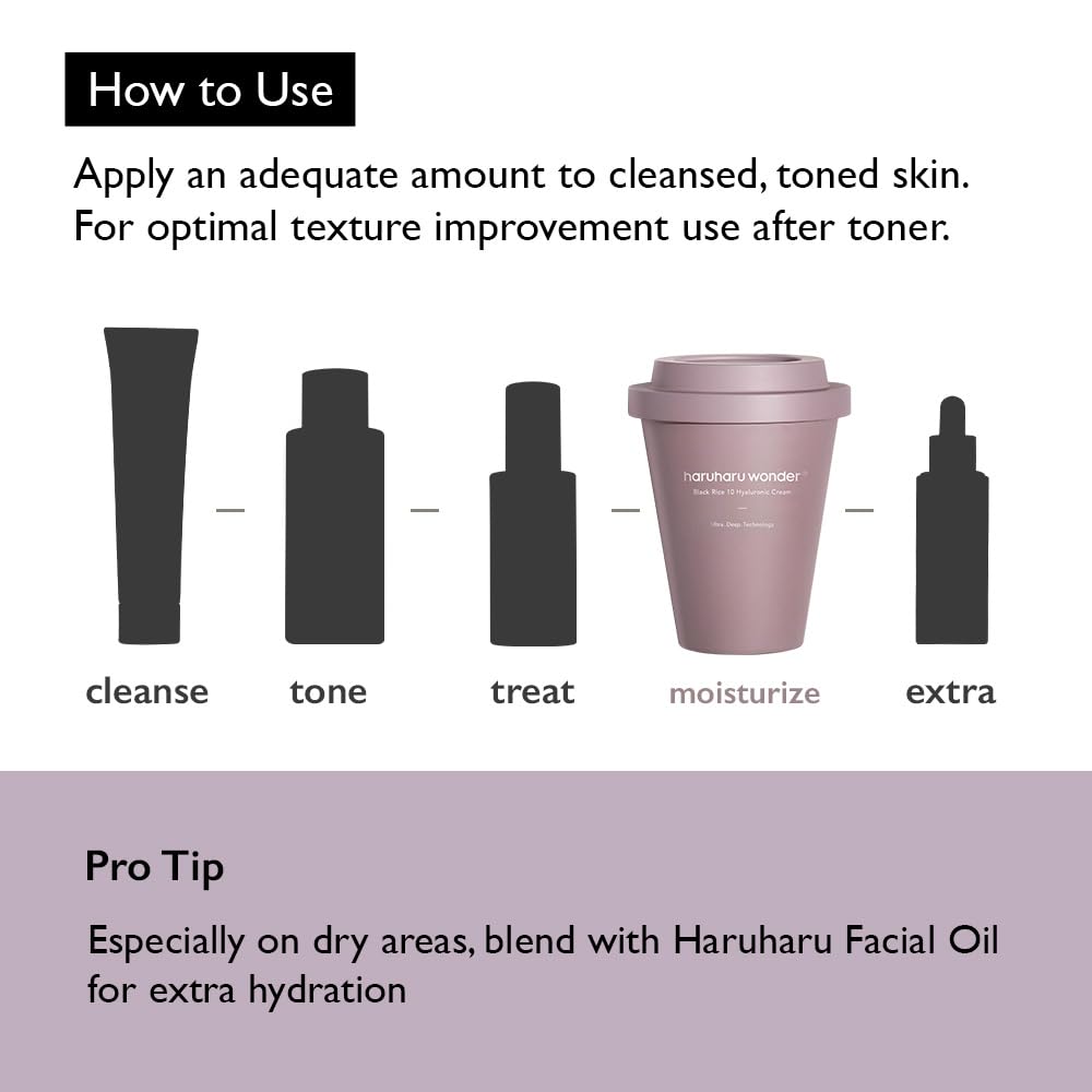 HARUHARU jar next to credit card showing 3.0 fl oz size and portability