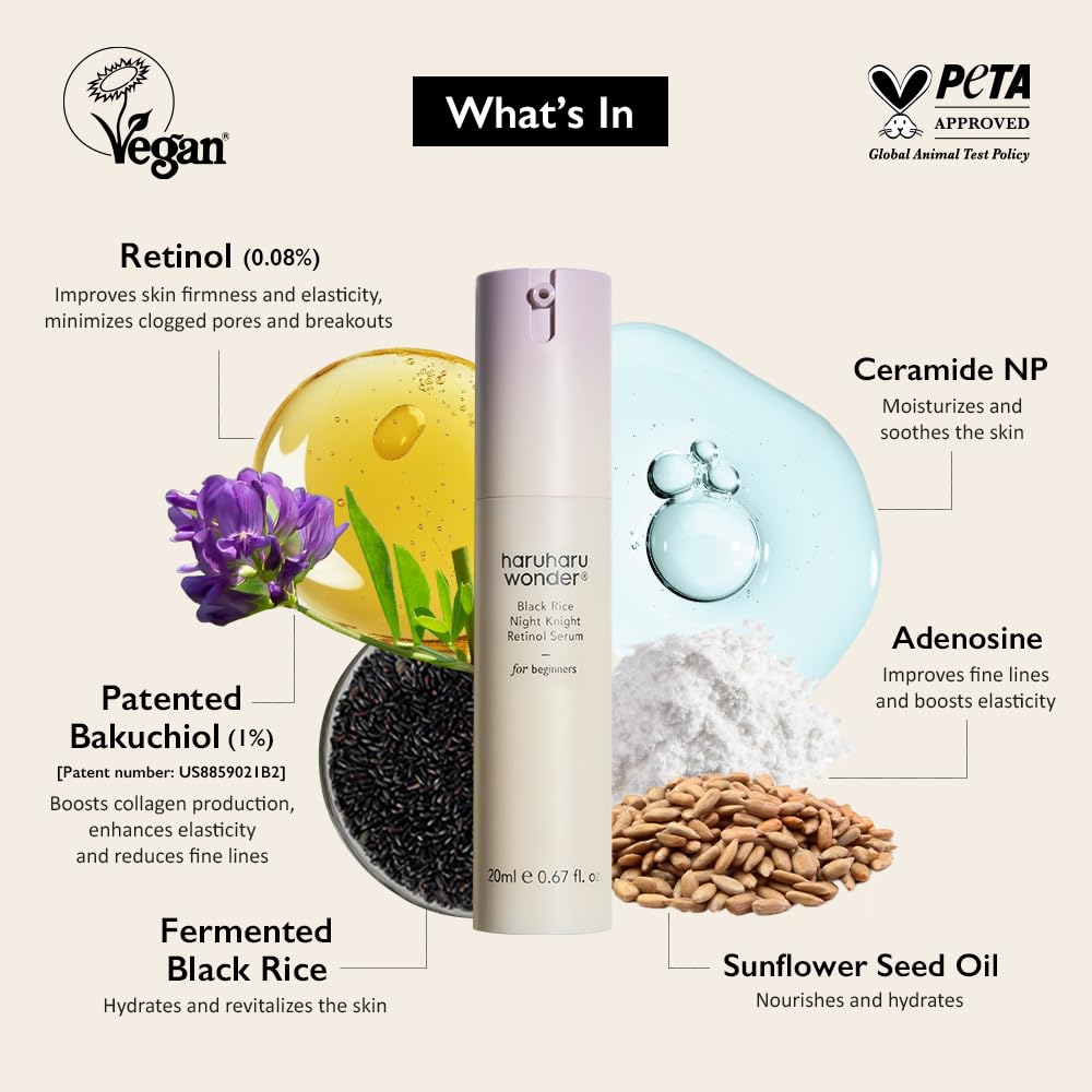 HARUHARU serum texture on hand demonstrating lightweight hydration benefit