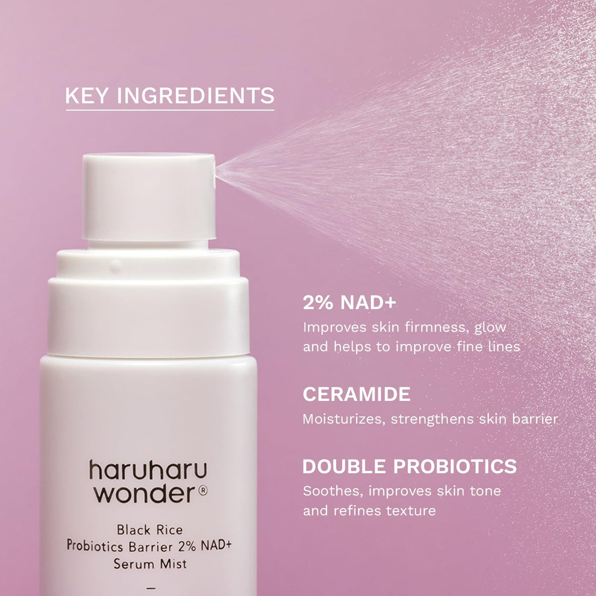 HARUHARU texture close-up drop showing lightweight, fast-absorbing benefit