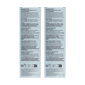 HASK before-and-after comparison demonstrating improved shine and manageability