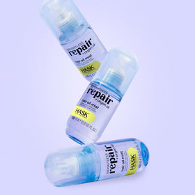 HASK finished dry hair shine after mist application for smooth polished look