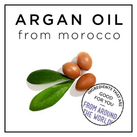 HASK ingredients label close-up showing argan oil and free-of claims for informed shoppers