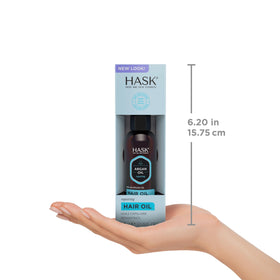 HASK lifestyle shelf scene with vials for simple, everyday bathroom storage