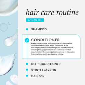 HASK conditioner bottle on shower shelf ready to condition hair benefit