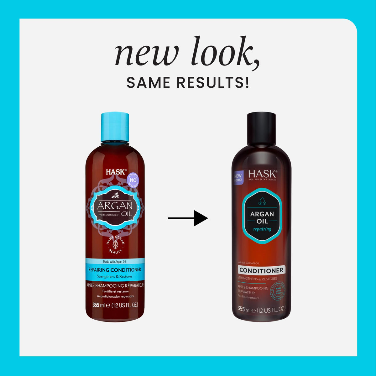 HASK conditioner pump and cap close-up for easy dispensing benefit