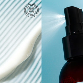 HASK argan oil texture drops on hand highlighting lightweight, non-greasy formula benefit