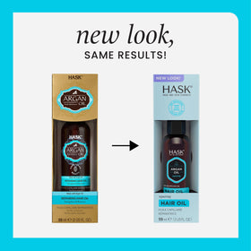 HASK close-up of pump vial highlighting dispenser and easy application benefit