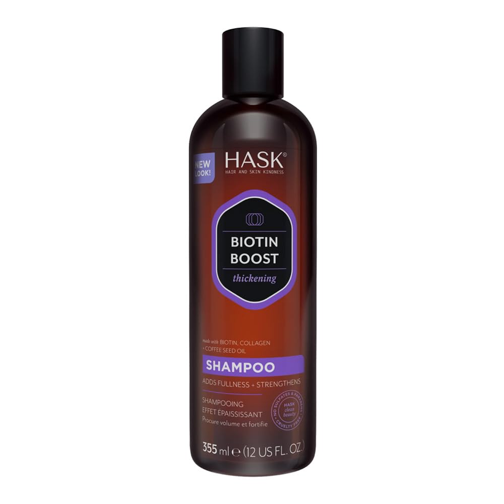 HASK front bottle showing label and product for easy identification