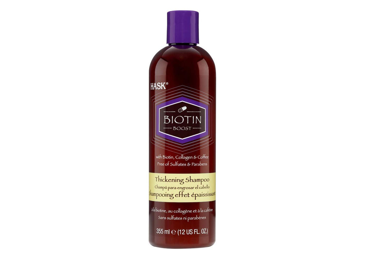 HASK front bottle view showing label and 15 fl oz size for fuller-looking hair