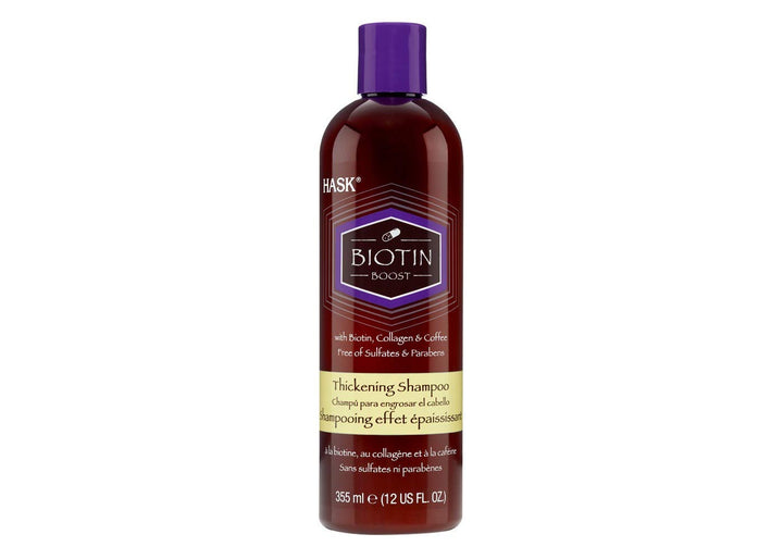 HASK front bottle view showing label and 15 fl oz size for fuller-looking hair