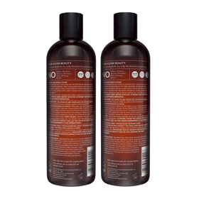 HASK before and after comparison illustrating reduced brassiness and brighter blonde benefit