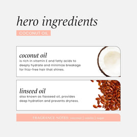 HASK coconut creamy conditioner texture poured on hand for visible moisture