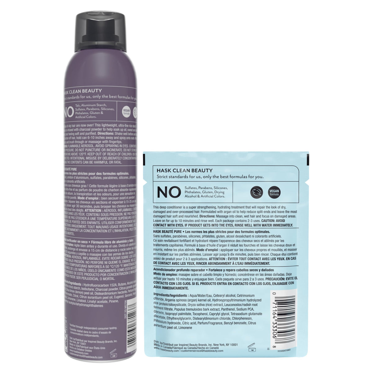 HASK argan oil conditioner being applied in shower for smoothing and detangling benefit