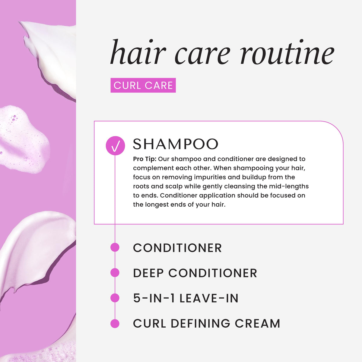 HASK set used in shower illustrating easy application and rinse