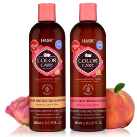 HASK front packaging showing shampoo and conditioner for color preservation